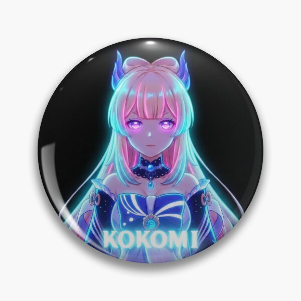 Item preview, Neon Pearl of Wisdom Kokomi - Fan Art Portrait designed and sold by EWCY store.
