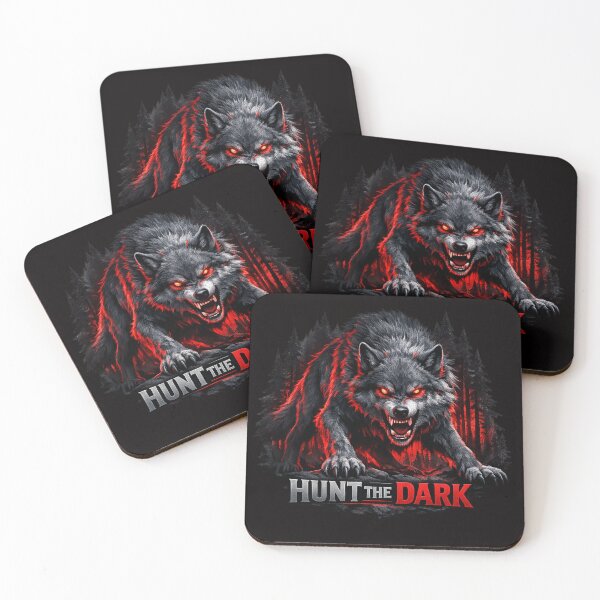 Item preview, Hunt the Dark – Fierce Wolf Night Forest Red & Graphite 3D Design designed and sold by Tadeusz1.