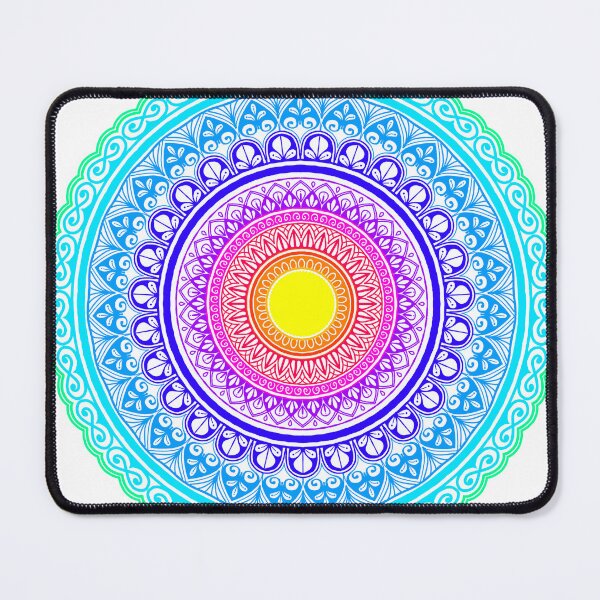Item preview, Colourful floral mandala meditation art design  designed and sold by Nehahabib.