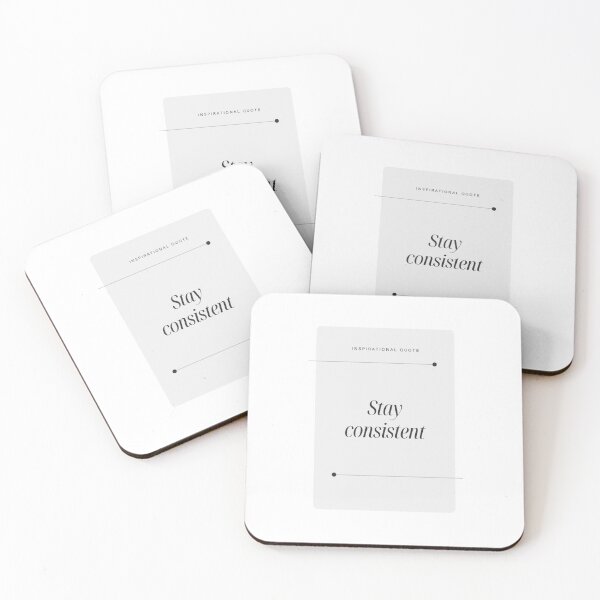 Item preview, Stay Consistent – Minimalist Motivation Quote designed and sold by MasePrints.