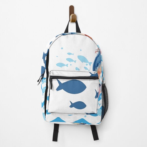 Item preview, Copy of Jumping Fish Ocean Illustration – Blue Sea Life Design designed and sold by ElartedeNoel.
