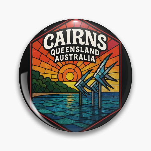 Artikelvorschau, Cairns, Queensland, Australien – Buntglas entworfen und verkauft von TomFrontierArt.