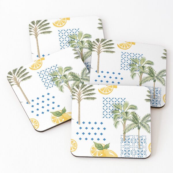Item preview, Palm, lemons, tile pattern. designed and sold by anyuka.