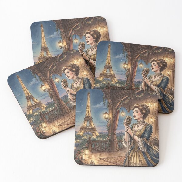 Item preview, Victorian Singer Eiffel Tower Art Nouveau designed and sold by MAGICKEY2024.