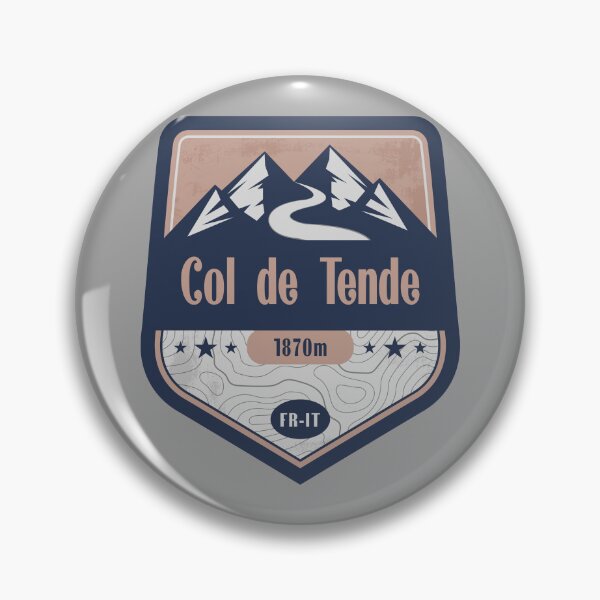 Item preview, Tende Pass Alps Road Badge designed and sold by CynthiaGraphics.