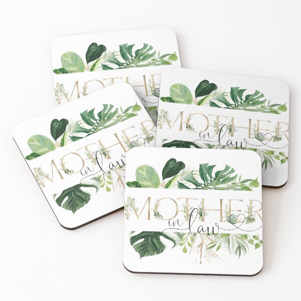 Item preview, Mother In Law Elegant Tropical Gold Typography with Monstera Leaves – Mother’s Day Gift designed and sold by Marty Party .