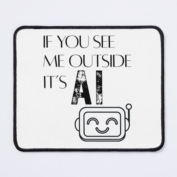 Item preview, If You See Me Outside It’s AI Funny Introvert Gen Z Quote Aesthetic T-Shirt designed and sold by disha-prints.