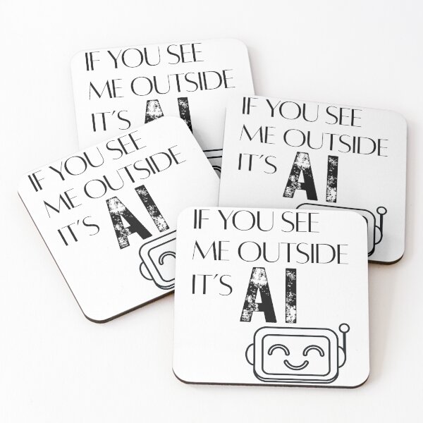 Item preview, If You See Me Outside It’s AI Funny Introvert Gen Z Quote Aesthetic T-Shirt designed and sold by disha-prints.