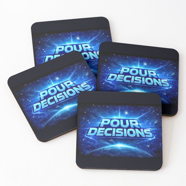 Item preview, Pour Decisions Galaxy Logo — Blue Space Bar Official Art designed and sold by A Sinister Sly.
