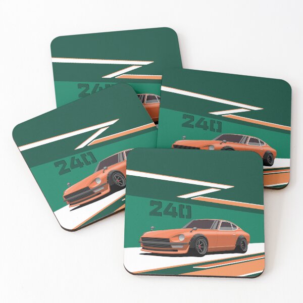 Item preview, 240Z orange illustration  designed and sold by ElseWorldDesign.
