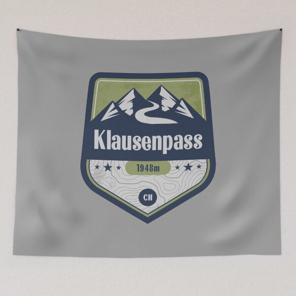 Item preview, Klausen Pass Switzerland Alpine Badge designed and sold by CynthiaGraphics.