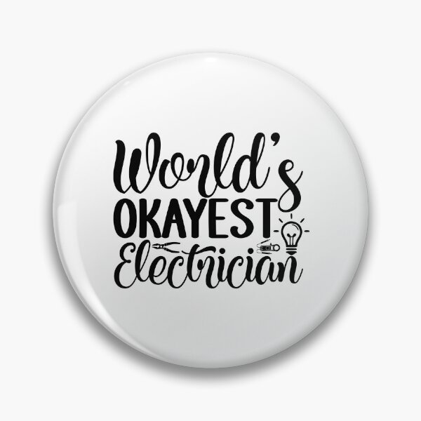 Item preview, World's Okayest Electrician - Funny Sparky Trade Humor Pun designed and sold by FuzionRaptor.