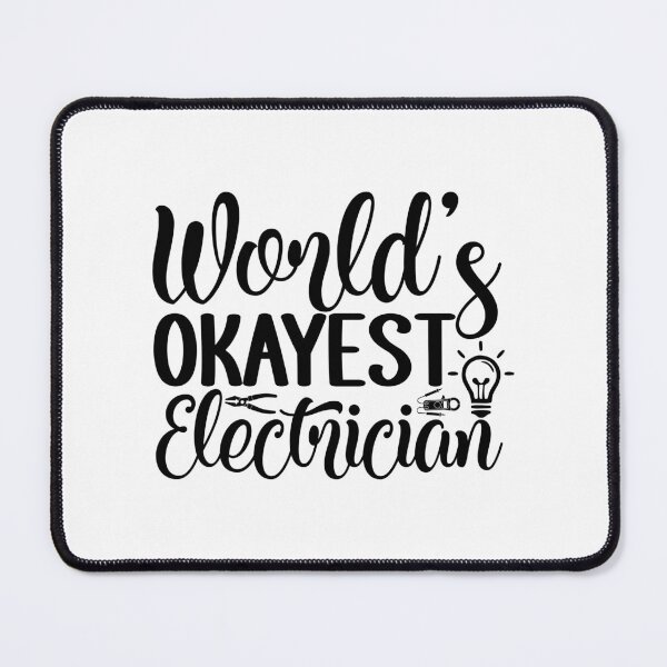 Item preview, World's Okayest Electrician - Funny Sparky Trade Humor Pun designed and sold by FuzionRaptor.
