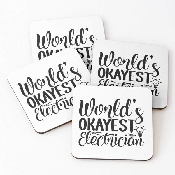 Item preview, World's Okayest Electrician - Funny Sparky Trade Humor Pun designed and sold by FuzionRaptor.