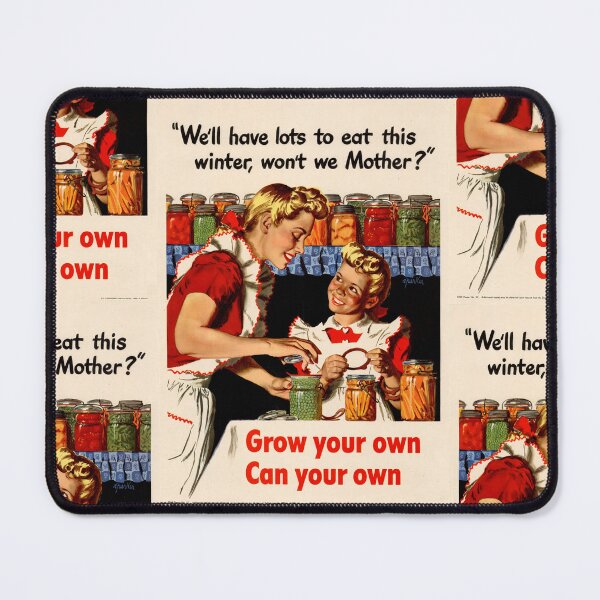 Item preview, Vintage WWII Propaganda Poster | Mother & Daughter Canning | Home Gardening Art | Victory Garden Decor | Family Bonding Print designed and sold by artofuniverse.