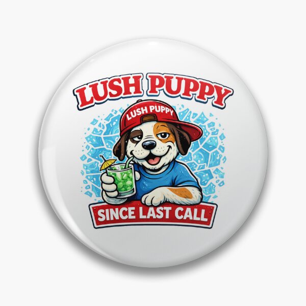 Item preview, Lush Puppy Shirt Funny Slush Puppie Parody Cold Drinks Bad Decisions Retro Drinking Dog Tee designed and sold by GhostDawgs.