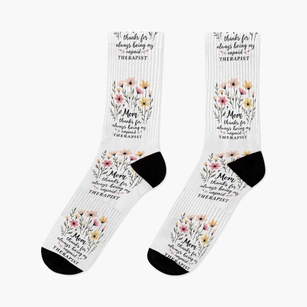 Item preview, Floral Mom Quote - Thanks for Being My Unpaid Therapist designed and sold by OneLook.