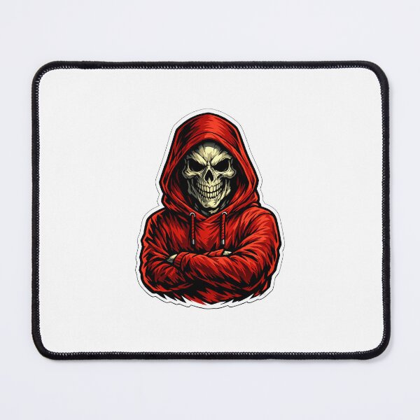 Item preview, Fierce Skeleton in Crimson Red Hoodie designed and sold by StickyVibes Store.