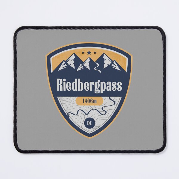 Item preview, Riedberg Pass Germany Alpine Road Badge designed and sold by CynthiaGraphics.
