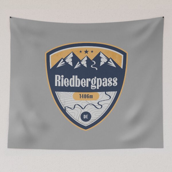 Item preview, Riedberg Pass Germany Alpine Road Badge designed and sold by CynthiaGraphics.