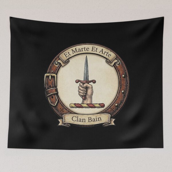 Item preview, Clan Bain Crest designed and sold by BagTown Clans.