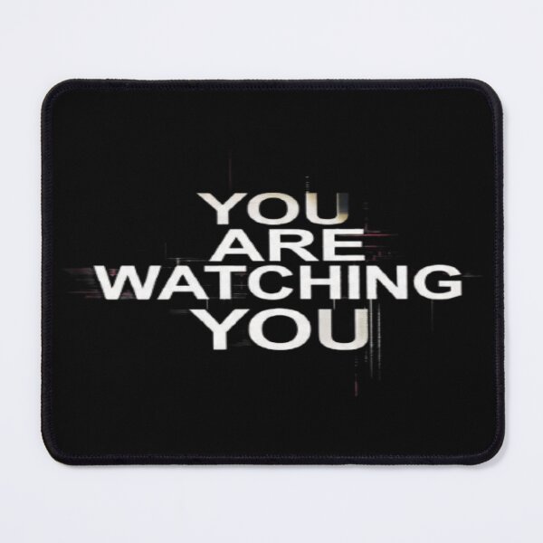 Item preview, You Are Watching You Glitch Typography Cyberpunk Dystopian Graphic designed and sold by ZChrome.