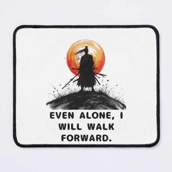 Item preview, Anime Lone Warrior Sunset Silhouette Motivational  designed and sold by Animepopstudio.