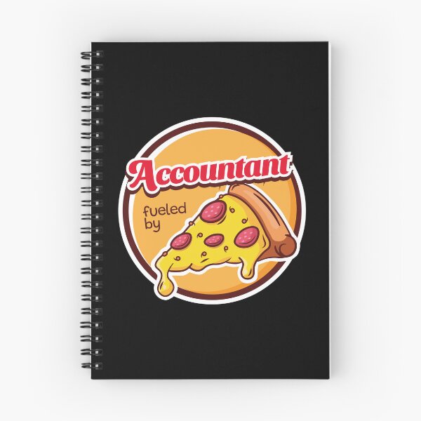 Aperçu de l'œuvre Comptable accro à la pizza - Humour comptable créée et vendue par MaryAller.