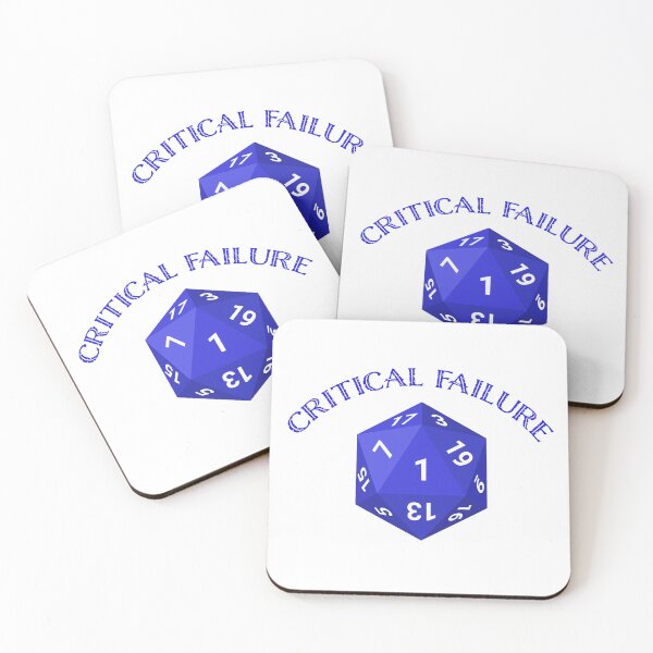 Item preview, D20 Critical Fail (BLUE) designed and sold by The-RoseStudios.