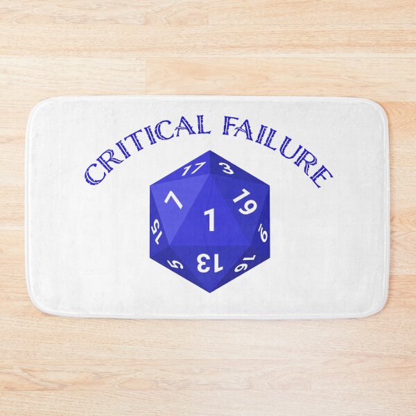 Item preview, D20 Critical Fail (BLUE) designed and sold by The-RoseStudios.
