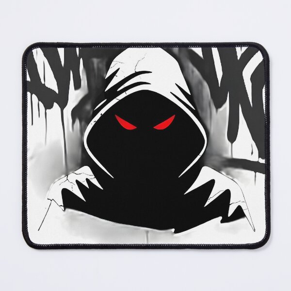 Item preview, Nobody444 Rebel Hooded Figure Red Eyes Graffiti designed and sold by nobody444.