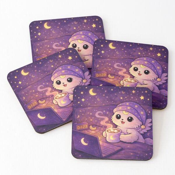 Aperçu de l'œuvre Luni cozy night routine créée et vendue par mochimoonart.