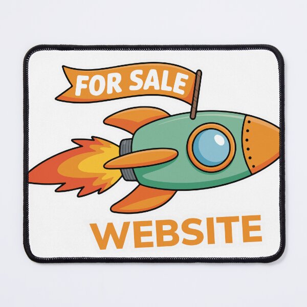 Item preview, Cute Rocket For Sale Website Entrepreneur Cartoon designed and sold by PixelWaveBD.