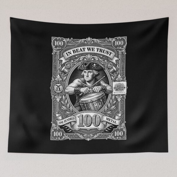Item preview, Drummer Banknote Drums Funny Heavy Metal Music Rock Money designed and sold by GrandeDuc.