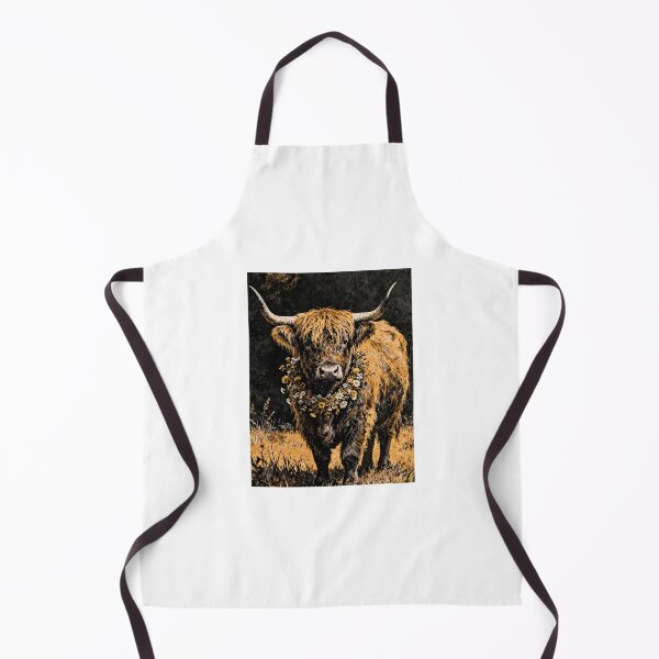 Item preview, Highland cow with floral garland designed and sold by paulrommer.