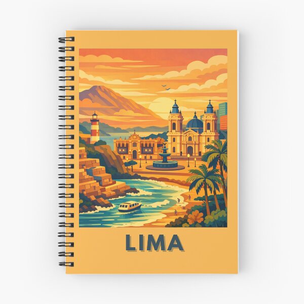 Item preview, Lima Peru Sunset Travel Poster designed and sold by MatthewHeights.