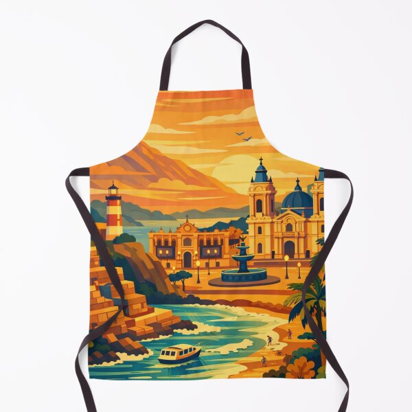 Item preview, Lima Peru Sunset Travel Poster designed and sold by MatthewHeights.