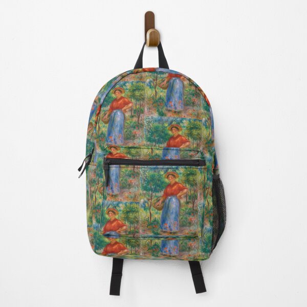Item preview, Jeune Fille Au Panier by Pierre-Auguste Renoir: Impressionist garden poster designed and sold by artofuniverse.