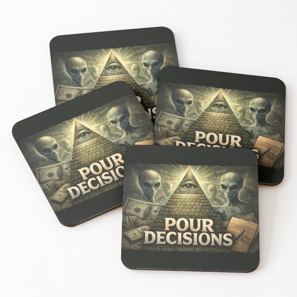 Item preview, Pour Decisions Illuminati Logo — Conspiracy Bar Official Art designed and sold by A Sinister Sly.