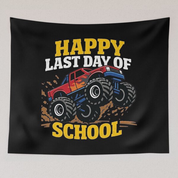 Item preview, Happy Last Day Of School Shirt Boys Kids Monster Truck designed and sold by clothesy7.