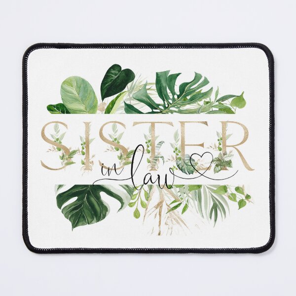 Item preview, Sister In Law Tropical Gold Typography with Monstera Leaves – Elegant Botanical Family Gift designed and sold by Marty Party .