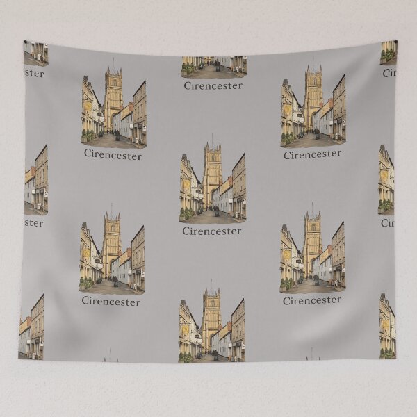 Aperçu de l'œuvre Cirencester, Royaume-Uni Cotswold Digital Art Design créée et vendue par WheresTheTShirt.