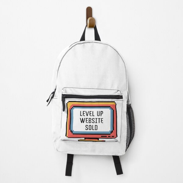 Item preview, Level Up Website Sold Retro Pixel Art Monitor designed and sold by PixelWaveBD.