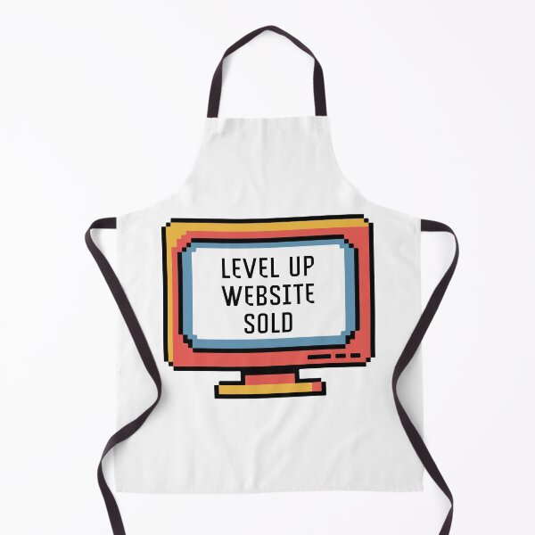 Item preview, Level Up Website Sold Retro Pixel Art Monitor designed and sold by PixelWaveBD.