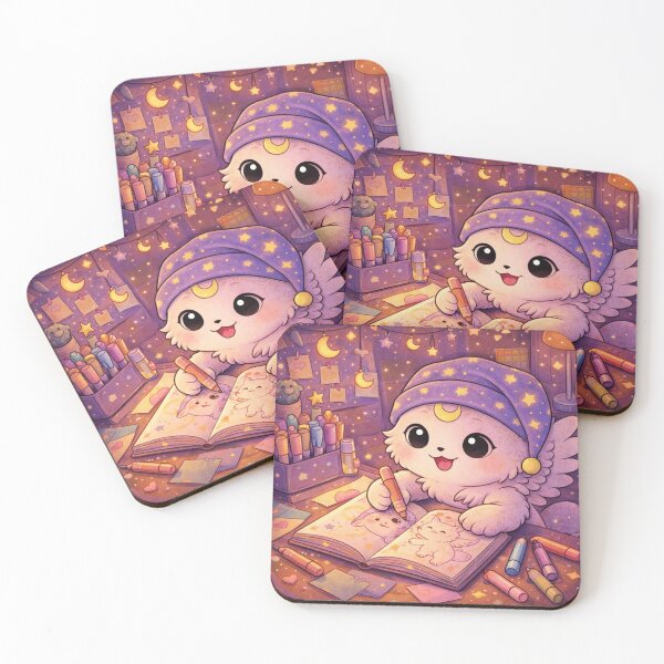 Item preview, Luni cozy creative night designed and sold by mochimoonart.