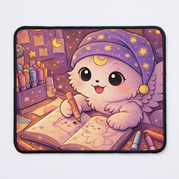 Item preview, Luni cozy creative night designed and sold by mochimoonart.