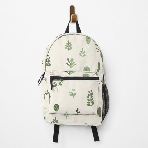 Item preview, Green decorative leaves on a cream background designed and sold by CHERRY--SHOP.