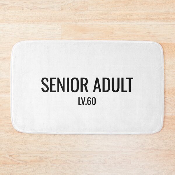 Item preview, Senior Adult Lv.60 Funny Gaming Meme designed and sold by low battery meme design.