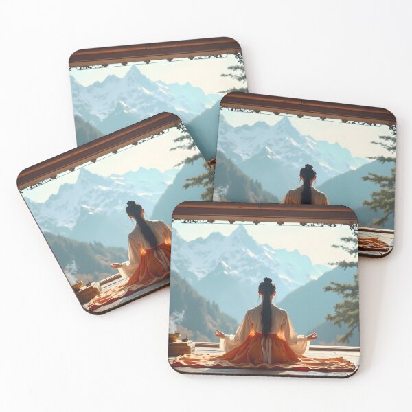 Item preview, Zen Meditation in the Mountains — Spiritual Serenity in Nature designed and sold by Schoenenwald - Illustrations Uniques et Originales.