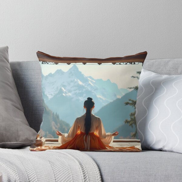 Item preview, Zen Meditation in the Mountains — Spiritual Serenity in Nature designed and sold by Schoenenwald - Illustrations Uniques et Originales.